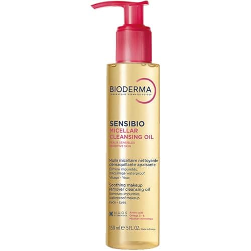 Bioderma Sensibio Micellar Cleansing Oil, 1st Ecobiological Micellar Formula Gentle Face Cleanser That Deeply Cleanses, Soothes & Nourishes Skin with Oil-to-Milk Texture, Fragrance-Free, 5 Fl Oz - Image 1