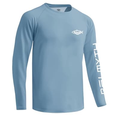 Palmyth Fishing Shirts for Men Long Sleeve UPF 50+ T Shirt Sun Protection Tee Airy Blue SailAle 2XL - Image 2