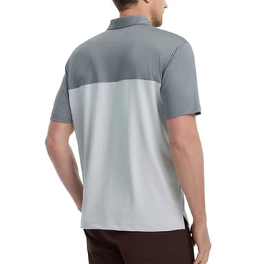 M MAELREG Mens Golf Shirt Dry Fit Short Sleeve Moisture Wicking Stretch Athletic Sport Collared Polo Shirts for Men - Image 3