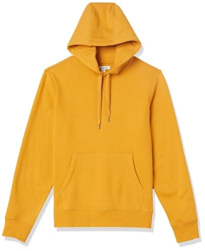 Amazon Essentials Men's Pullover Sweatshirt Hoodie, Big & Tall Options Available, Gold, Small - Image 1