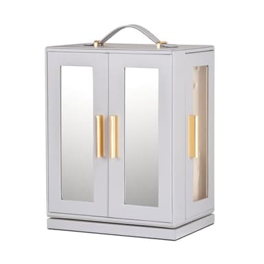 FEIYAN Jewelry Box 360° Rotating, Jewelry Storage Case with 5 Drawers, Jewelry Organizer, Glass Window, Spacious, Vertical Jewelry Storage, Open Design, Great Gift - Image 1