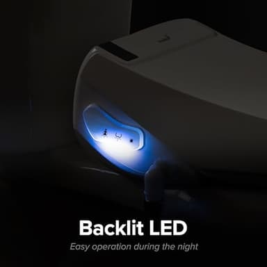 SmartBidet® SB-3000 Electric Smart Bidet™ Toilet Seat for Elongated Toilets with Remote Control with Screen, Unlimited & On Demand Warm Water - Image 6