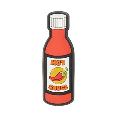 Crocs Jibbitz Food Shoe Charms | Jibbitz for Crocs, Hot Sauce, Small - Image 1