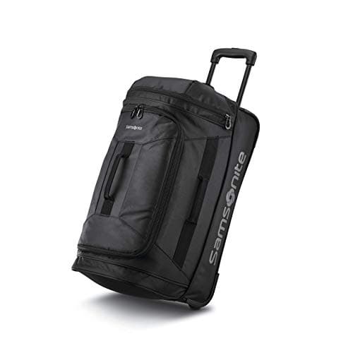 Samsonite Andante 2 Wheeled Duffel Bag – 22-Inch Durable Rolling Luggage with Inline Skate Wheels, Push-Button Handle & Spacious Compartments – Travel-Friendly and Lightweight - All Black - Image 1