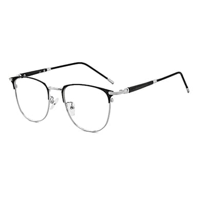 GUDVUE Blue Light Glasses, Computer/Gaming/TV/Phones Glasses for Women/men, Anti Glare/UV400/Eye Strain, Sliver - Image 1