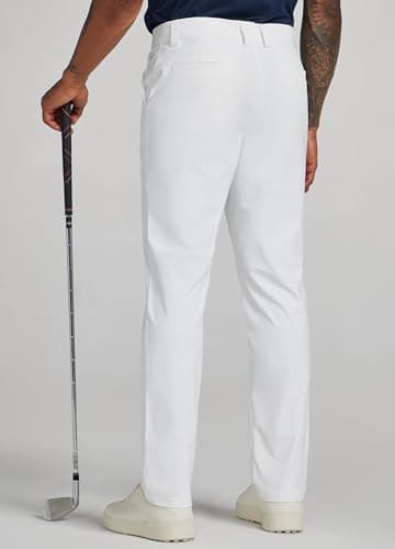 Willit Mens Golf Pants Stretch Dress Pants Quick Dry Work Business Slacks Casual Pants with 4 Pockets White 30W x 34L - Image 3