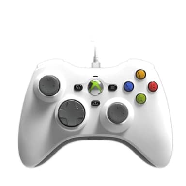 Hyperkin Xenon Wired Controller - White - Officially licensed Xbox 360 Controller replica for use with Xbox Series X|S, Xbox One, Windows 10|11, PC, Video Game Controller, 3.5MM Audio Jack, Impulse Triggers, Plug and Play Gaming Gamepad - Image 1