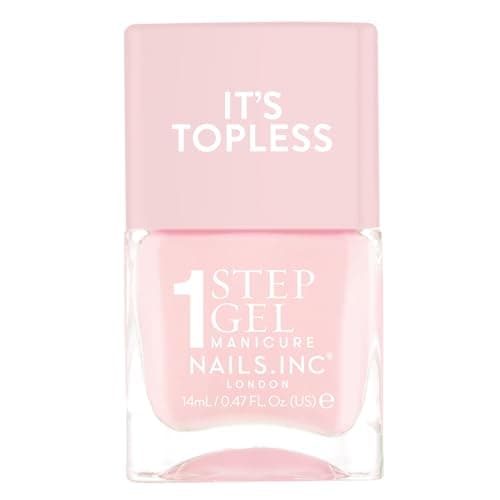 Nails Inc It's Topless Gel-Like Nail Polish, 4-in-1 Base Coat, Treatment, Color, Top Coat, Long Lasting, Strong, Chip Free Nails, Glossy Salon Quality Manicure, Air Dry Nail Polish, Dakota, 0.47 Fl Oz - Image 1