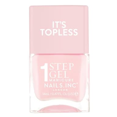 Nails Inc It's Topless Gel-Like Nail Polish, 4-in-1 Base Coat, Treatment, Color, Top Coat, Long Lasting, Strong, Chip Free Nails, Glossy Salon Quality Manicure, Air Dry Nail Polish, Dakota, 0.47 Fl Oz - Image 1