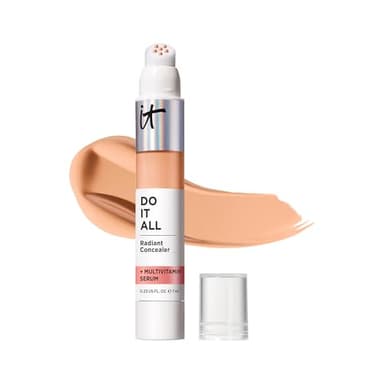 IT Cosmetics Do It All Radiant Concealer ­­– Makeup Concealer – Hydrate & Brighten – Creaseless Medium Coverage & Radiant Finish ­­– Niacinamide & Hyaluronic Acid - Medium Neutral, 0.2 Fl Oz - Image 1
