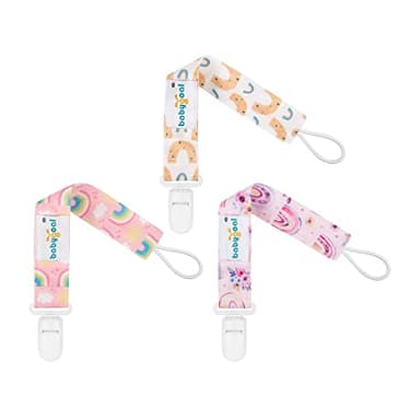Babygoal Rainbow Pacifier Clips, 6 Pack Binky Paci Holder and Leash for Boys and Girls Fits for Most Pacifier, Binkie Styles & Baby Teethers & Toys and Gift 6PS26 - Image 9