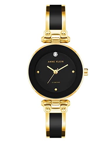 Anne Klein Women's Genuine Diamond Dial Bangle Watch - Image 1