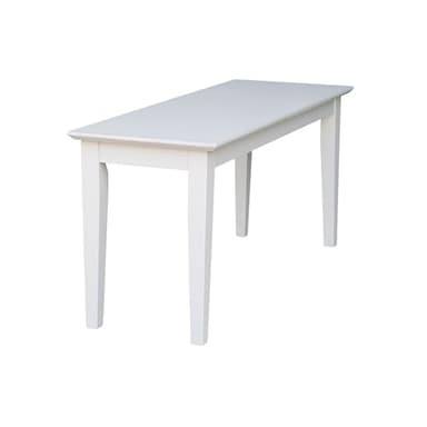 Shaker Style Solid Parawood Kitchen/Dining Bench, 39"W x 14"D x 18"H, Sturdy Seating for Entryway, Living Room, Family Room, or Breakfast Nook, Easy Assembly, Unfinished, Ready to Stain or Paint - Image 6