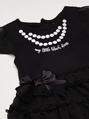 Gerber Baby Girls' Bodysuit with Tutu Skirt, Black Dress, 0-3 Months - Image 2