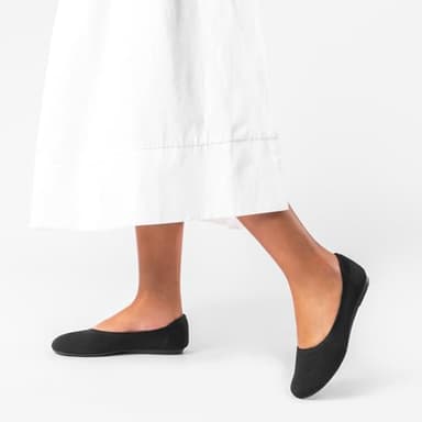 DREAM PAIRS Ballet Flats Shoes for Women, Foldable Knit Women's Flats with Arch Support, Comfortable Shoes for Women Dressy Casual Work Office,Size 10,Black,SDFA2423W - Image 7