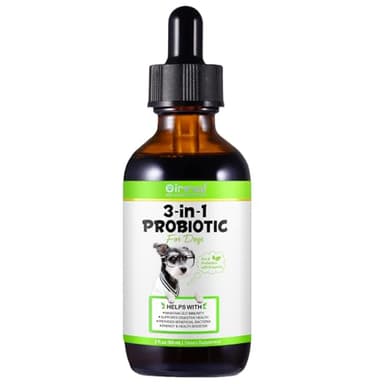 Liquid Dog Probiotic,Natural 3 in 1 Probiotic for Dogs, Dog Digestive Support,Gut Health Support,Help with Diarrhea,Gas and Bloating,Dog Herbal Supplements- 60ml - Image 1
