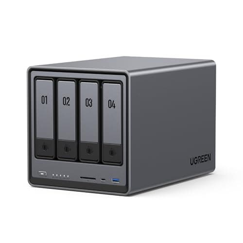 UGREEN NASync DXP4800 4-Bay Desktop NAS, Intel N100 Quad-core CPU, 8GB DDR5 RAM, 32G eMMC, 2X 2.5GbE, 2X M.2 NVMe Slots, 4K HDMI, Network Attached Storage (Diskless) - Image 1