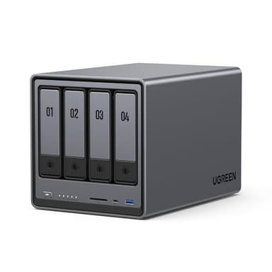 UGREEN NASync DXP4800 4-Bay Desktop NAS, Intel N100 Quad-core CPU, 8GB DDR5 RAM, 32G eMMC, 2X 2.5GbE, 2X M.2 NVMe Slots, 4K HDMI, Network Attached Storage (Diskless) - Image 1