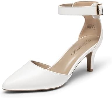 DREAM PAIRS Kitten Heel Low Heel for Women Closed Pointed Toe Pumps Wedding Party Sexy Dress Shoes Lowpointed - Image 3