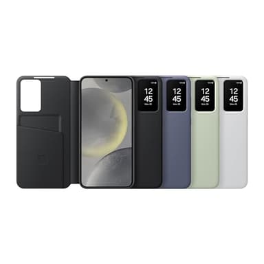 Samsung Galaxy S24+ Plus S-View Wallet Phone Case, Protective Cover with Smart Small Screen View, Finger Tap Control, Slim Design, Card Holder Pocket, US Version, EF-ZS926CBEGUS, Black - Image 6