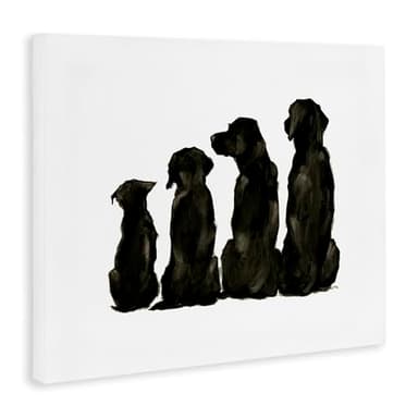Stupell Industries Family Pet Silhouette Small Big Dogs Minimalist,Design by Ethan Harper - Image 4