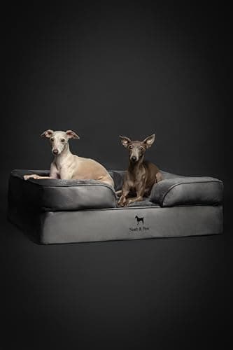 NOAH & PAW Large Dog Bed, 35x25x11 Inch, Orthopedic Dog Beds, Eggshell Memory Foam Infused with Cooling Gel, Inner Cover, Waterproof, Machine Washable (Velvet Sofa Collection) - Image 7