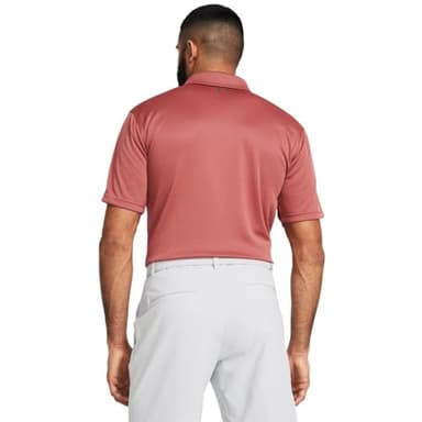 Under Armour Men's Tech Golf Polo, (611) Sedona Red / / Pitch Gray, Medium - Image 2