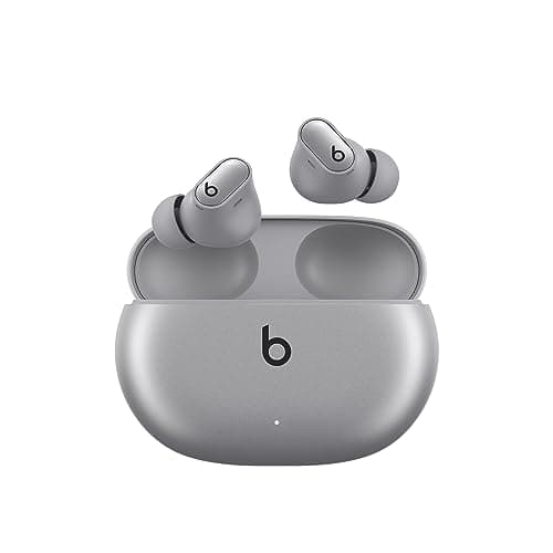 Beats Studio Buds + | True Wireless Noise Cancelling Earbuds, Enhanced Apple & Android Compatibility, Built-in Microphone, Sweat Resistant Bluetooth Headphones, Spatial Audio - Cosmic Silver - Image 1