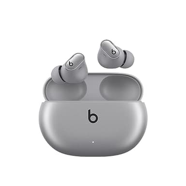 Beats Studio Buds + | True Wireless Noise Cancelling Earbuds, Enhanced Apple & Android Compatibility, Built-in Microphone, Sweat Resistant Bluetooth Headphones, Spatial Audio - Cosmic Silver - Image 1
