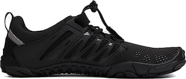 WHITIN Women's Minimalist Barefoot Shoes Zero Drop Sneakers Trail Running Five Fingers Size 6.5 7 Female Wide Toe Box Width Gym Minimal Trekking Black 37 - Image 5