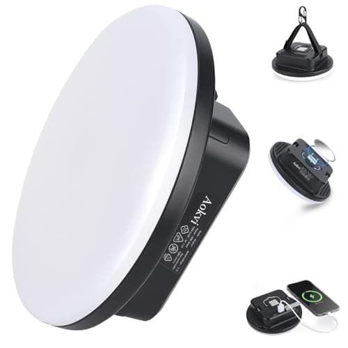 10000 mAh Portable LED Camping Light Rechargeable,3 Light Colors & 1500LM Stepless Dimming Tent Light, IPX65 Waterproof, Magnetic Base for Hurricane Emergencies, Outdoor, Hiking, Home(Standard) - Image 1