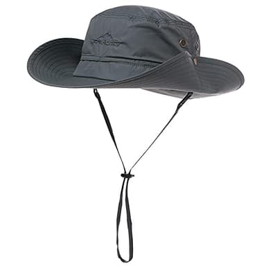 Comhats UPF 50 Sun Hats Wide Brim Summer Safari Hat Fishing Hiking Boonie Hats for Men Waterproof Dark Grey Large X-Large XL XXL Oversize - Image 1