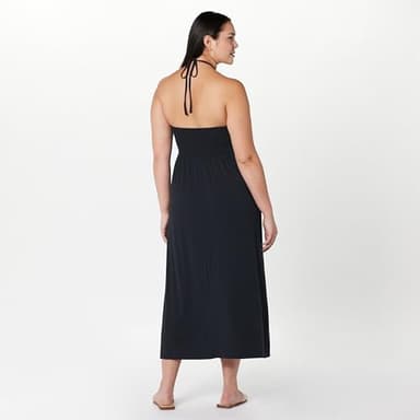 The Drop Women's Kapri Gathered Halter Dress, Black, S - Image 6