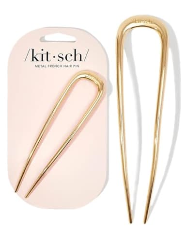 Kitsch French Hair Pins for Women – Elegant & Durable Metal Hair Fork for Updos, Chignon, Bun & Twist Hairstyles, Secure Hold All Day, Comfortable Fit- Gold, 1pc - Image 9