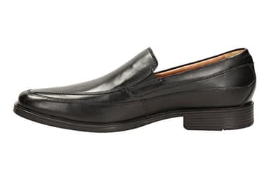 Clarks mens Tilden Free loafers shoes, Black Leather, 9 Wide US - Image 5