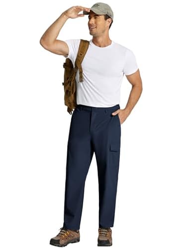 COOFANDY Mens Lightweight Hiking Cargo Pants Quick Dry Casual Pants Breathable Outdoor Travel Pants with Multi Pockets - Image 2