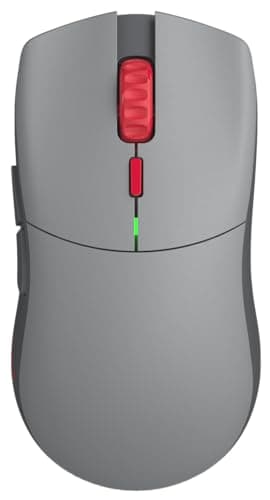 Glorious Forge Series One PRO Wireless Gaming Mouse – Ultra-Light 49g, 6-Button, 19K DPI, Wired/Wireless, 84-Hour Battery, No RGB, Ergonomic Claw Grip (Centauri Red) - Image 1