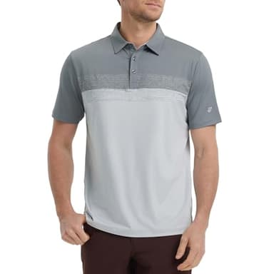 M MAELREG Mens Golf Shirt Dry Fit Short Sleeve Moisture Wicking Stretch Athletic Sport Collared Polo Shirts for Men - Image 2