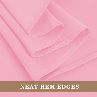 Fitable Pink Rectangle Tablecloths for 6 Foot Tables, 6 Pack - 70 x 108 Inches - Stain Resistant and Washable Table Clothes, Polyester Fabric Table Covers for Wedding, Party, Banquet, Buffect - Image 4