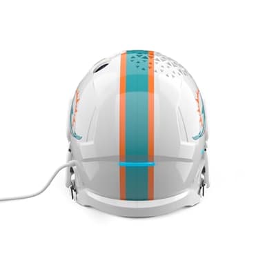 NFL Echo Dot Bundle: Includes Echo Dot | Deep Sea Blue and Limited-Edition NFL Helmet Stand | Miami Dolphins - Image 5