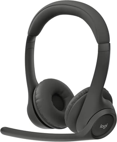Logitech Zone 300 Wireless Bluetooth Headset with Noise-Canceling Microphone, Compatible with Windows, Mac, Chrome, Linux, iOS, iPadOS, Android- Black (Renewed) - Image 1
