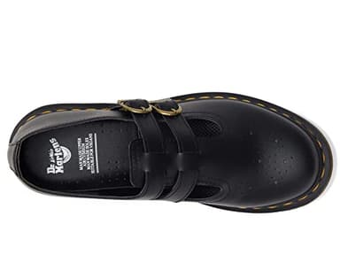 Dr. Martens Women's Vegan 8065 Mary Jane Flat, Black Felix Rub Off, 9 - Image 2