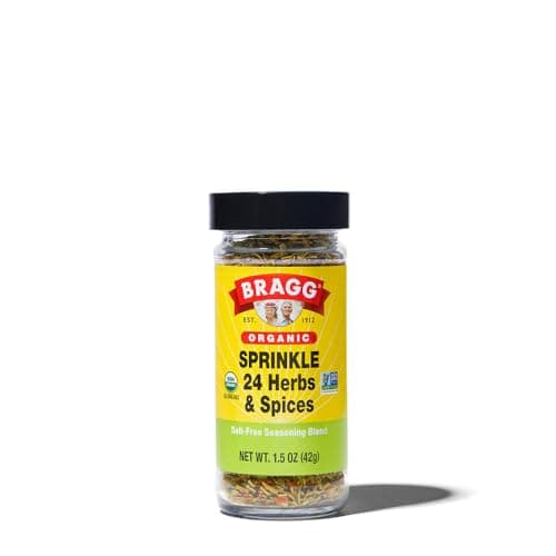 Bragg Organic Sprinkle Seasoning with 24 Herbs and Spices - 1.5 oz - Salt-Free Seasoning Blend - Perfect for Vegetables, Meats, and Salads - Image 1