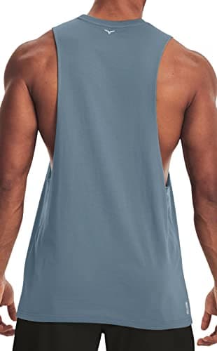 Project Titan Men's Workout Drop Arm Tank Top Cut Off Sleeveless Gym Shirt - Image 2