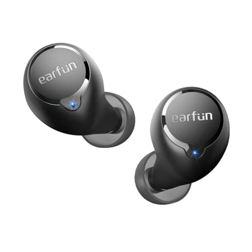 EarFun Free 2S Wireless Earbuds, [Upgraded Version] Bluetooth Earbuds with Deep Bass, 4 Mics for Clear Call, Customizable EQ App, IPX7 Waterproof in-Ear Headphones, 30H Playtime, Wireless Charging - Image 1