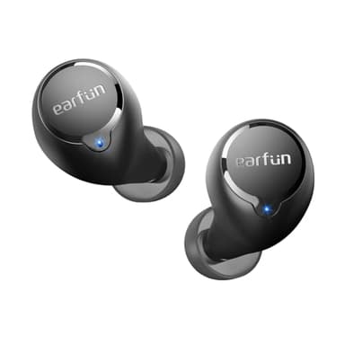 EarFun Free 2S Wireless Earbuds, [Upgraded Version] Bluetooth Earbuds with Deep Bass, 4 Mics for Clear Call, Customizable EQ App, IPX7 Waterproof in-Ear Headphones, 30H Playtime, Wireless Charging - Image 1