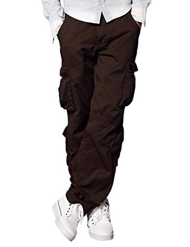 Match Men's Wild Cargo Pants(Brown,32) - Image 1