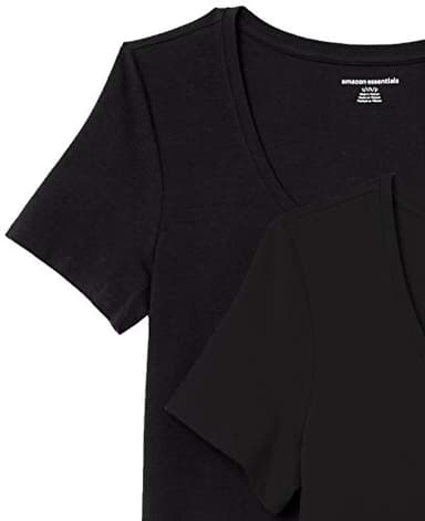 Amazon Essentials Women's Regular-Fit Short-Sleeve Scoop Neck T-Shirt (Available in Plus Size), Pack of 2, Black, XX-Large - Image 7