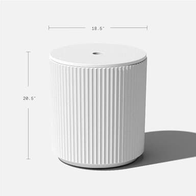 Veradek Umbrella Side Table - Outdoor Patio Table with Umbrella Hole for Porch/Patio | Durable Plastic-Stone Composite Material & Easy Assembly | Modern Coffee, Picnic or Poolside Table - Image 3