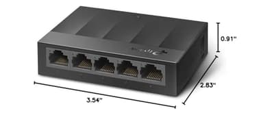 TP-Link Litewave 5 Port Gigabit Ethernet Switch | Desktop Ethernet Splitter | Unshielded Network Switch | Plug & Play | Fanless Quiet | Unmanaged (LS1005G) - Image 4